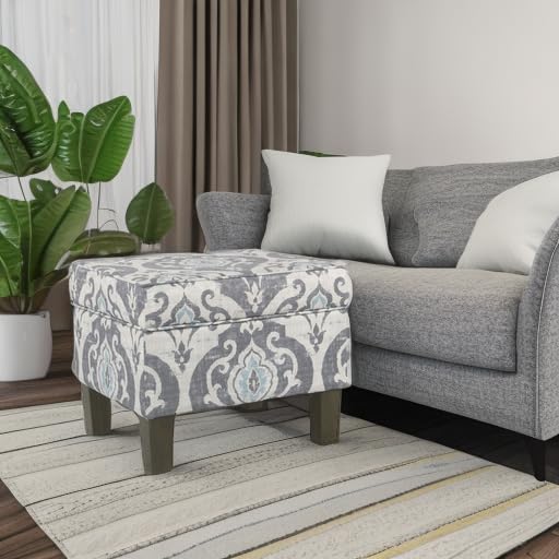 Homepop Home Decor |K7646-A750 | Upholstered Modern Rectangular Storage Ottoman - Image 7
