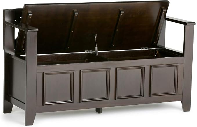 SIMPLIHOME Amherst Entryway Storage Bench - Image 4