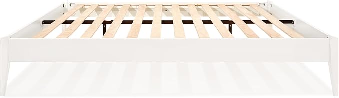 Bme Dinkee Signature Ivory White King Bed Frame Without Headboard - Image 4