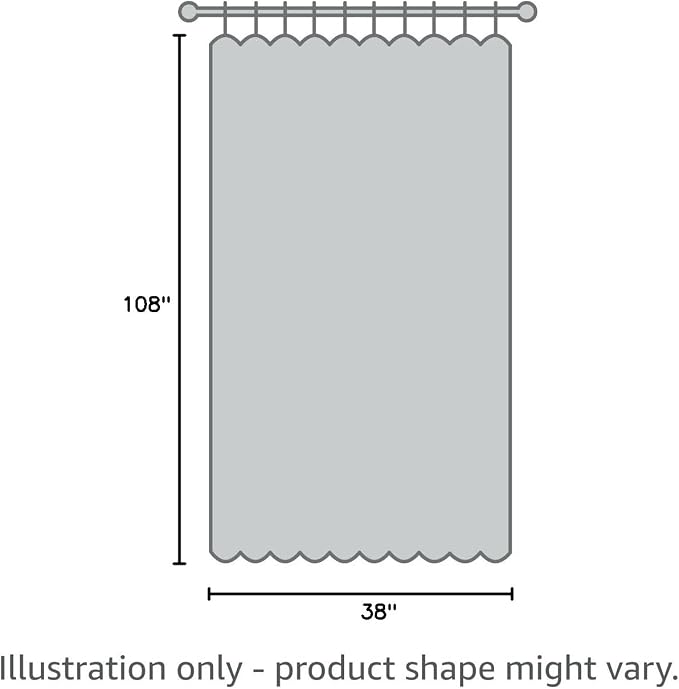 Extra Long White Curtain 108 inches Long 2 Panels Set - Image 8