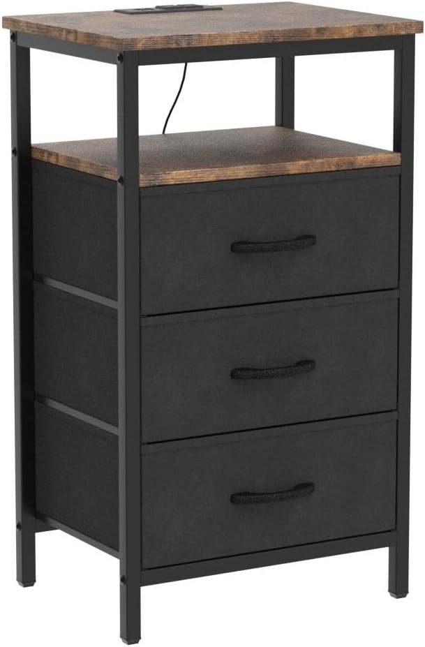 Huuger Nightstands Set of 2, 27.6 Inch End Tables - Image 5
