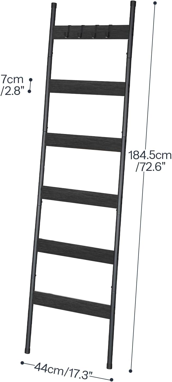 HOOBRO Blanket Ladder, 6-Tier Towel Rack - Image 2