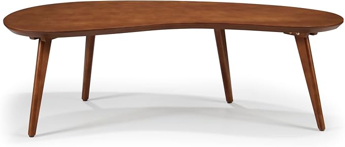 Mid Century Modern Abstract Shaped Coffee Table/Solid Wood/White Finish - Image 5