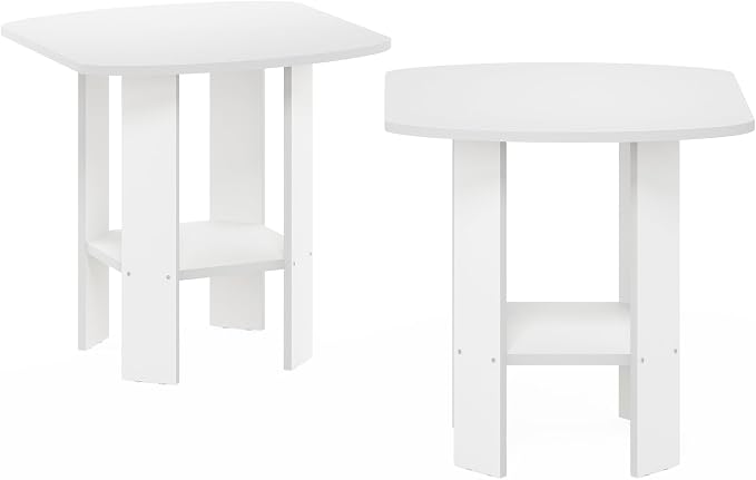 Furinno Simple Design Side Table Set of 2, 2-Tier Modern End Table - Image 6