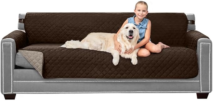 Sofa Shield® Couch Slip Covers for Dogs, Reversible Furniture Protector by SofaShield