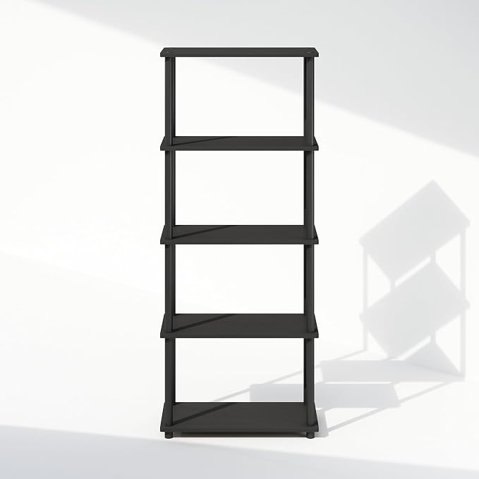 Furinno Turn-N-Tube Book Shelf, 5-Tier Bookshelf, Bookcase - Image 6