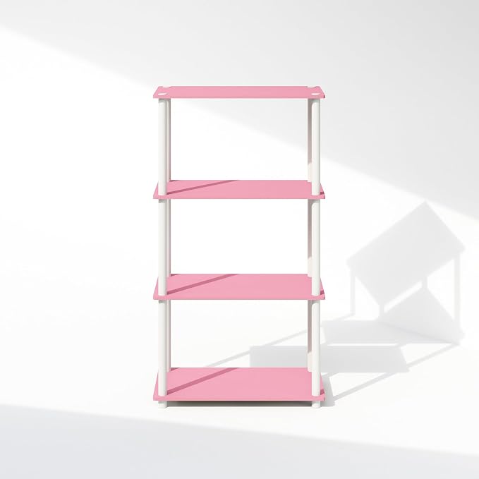 Furinno Turn-N-Tube Book Shelf, 4-Tier Bookshelf, Bookcase - Image 8