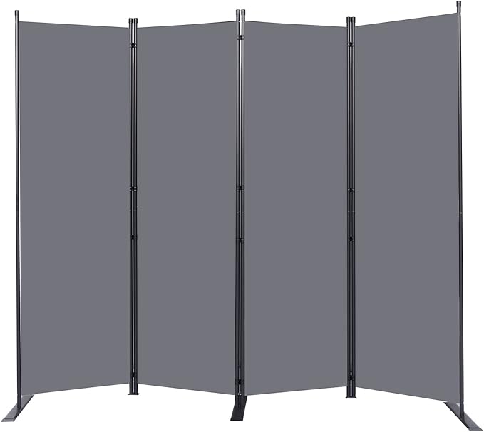 Room Divider 6FT Portable Room Dividers and Folding Privacy Screens, 4 Panel by HOMSCREENER