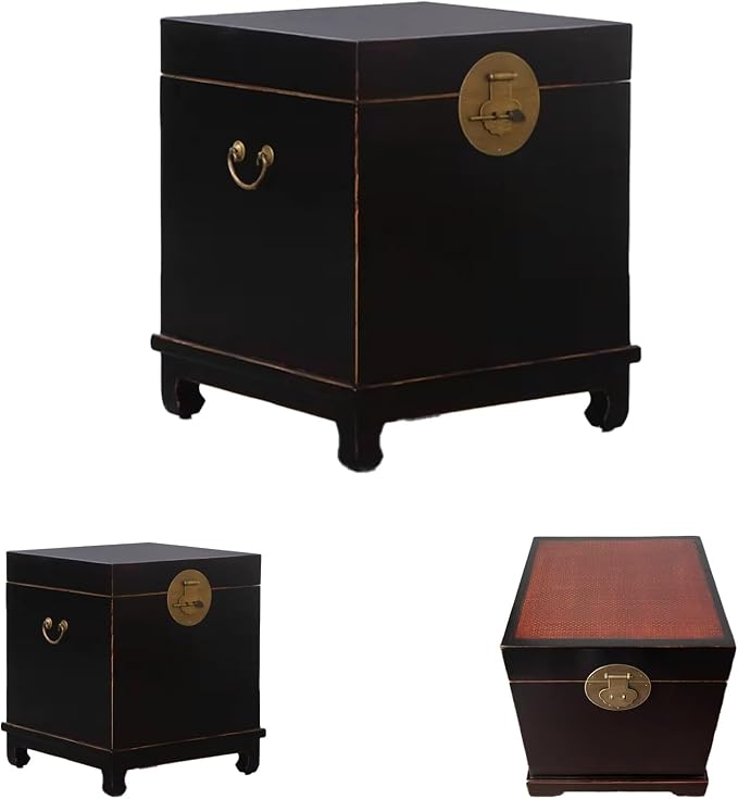 Chinese Inspired Cabinets Distressed Petite Elmwood Chinese Ming Cabinet by Unknown