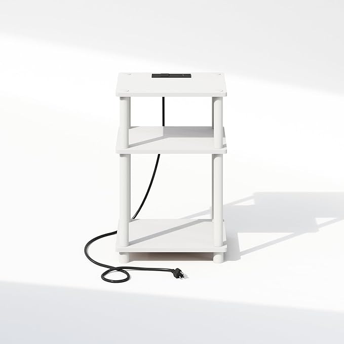 Furinno JUST Night Stand, 3-Tier Turn-N-Tube Nightstand - Image 4