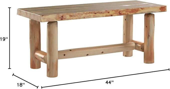 Live Edge Log Rustic Coffee Table - Image 3