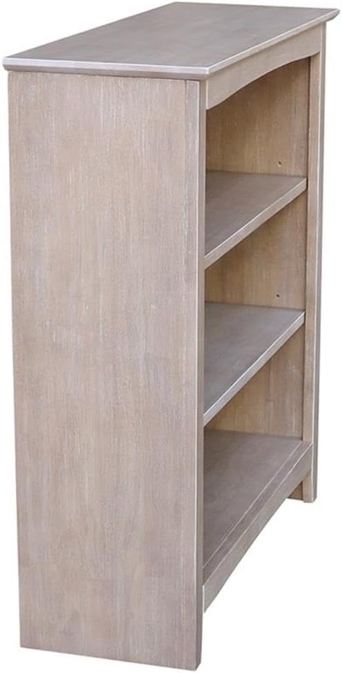IC International Concepts, Shaker Solid Wood Bookcase, 2 Adjustable Shelves - Image 5