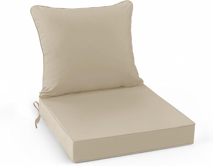Summsun Patio Chair Cushions 22 x 22 Inch, Water Resistant Backrest Pillow and by SUMMSUN