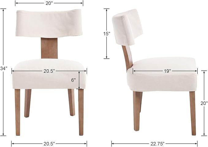 HNY Mid Century Modern Dining Chairs Set of 6 - Image 2