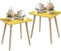 FORAOFUR Side Tables Living Room Set of 2, Small Wooden Table Accent Table by FORAOFUR