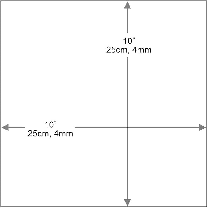 Dulles Glass 10 inch Square Glass Table Top - Image 3