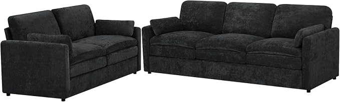 Chenille Upholstered Sofa Set - Image 8