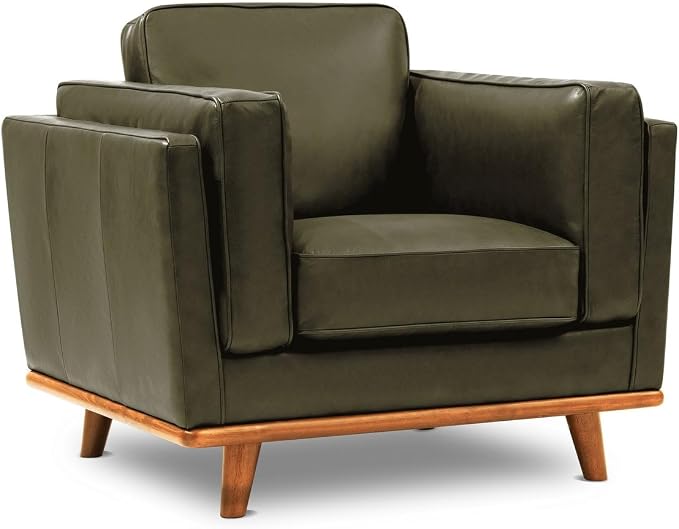 Valencia Artisan Leather Accent Chair, Full-Aniline Leather Upholstery - Image 5