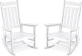 Stoog Set of 2 Outdoor Rocking Chairs, HIPS Plastic Porch Rocker by Stoog