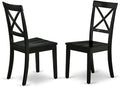 East West Furniture BOC-BLK-W Boston Dining Room Chairs by EastWestFurniture