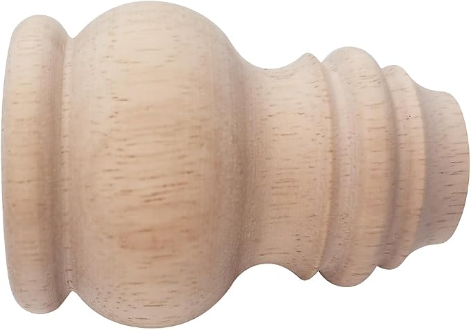 3" Tall Solid Wood Furniture Legs Unfinished Bun Feet - Image 5