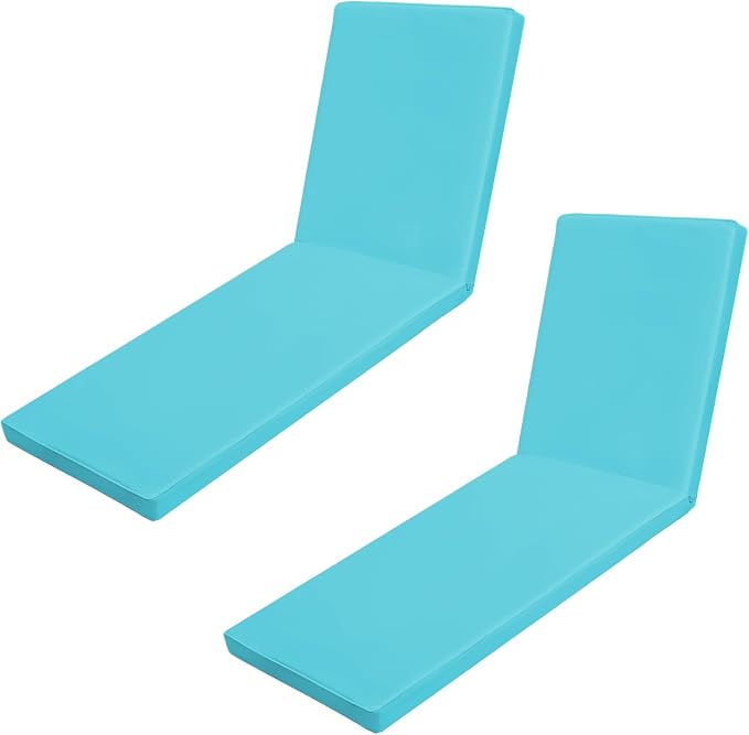 Outdoor Chaise Lounge Cushions for Patio, Waterproof Replacement Seat Cushions by Iheqard