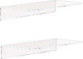 Weiai Clear Acrylic Shelves 12 Inch, Floating Wall Mounted Shelf by Weiai