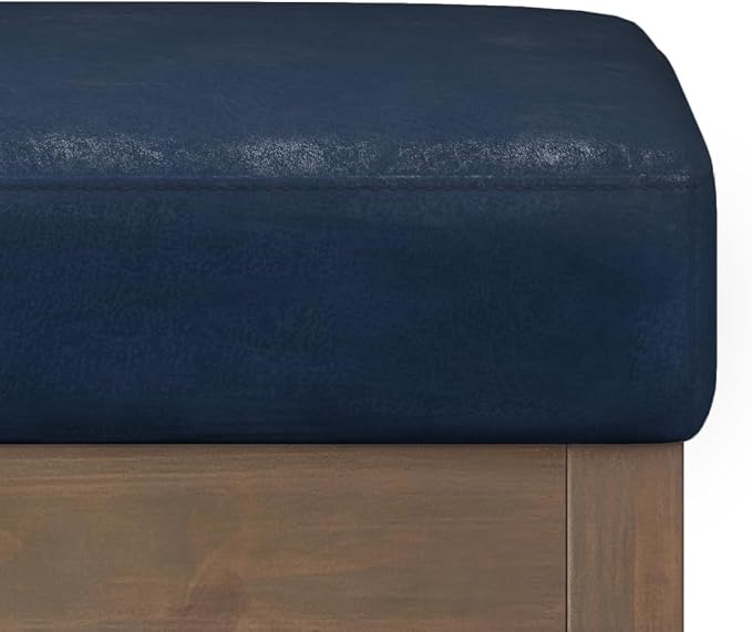 SIMPLIHOME Milltown Small Ottoman Bench - Image 5
