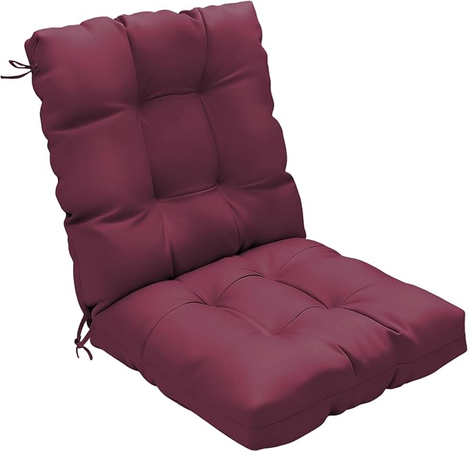 Outdoor Chair Cushion, High Back Soft Seat Pad by zanwuhwyd