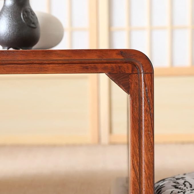 Vintage End Table, Japanese Style Tatami Coffee Tables Mortise and Tenon - Image 5