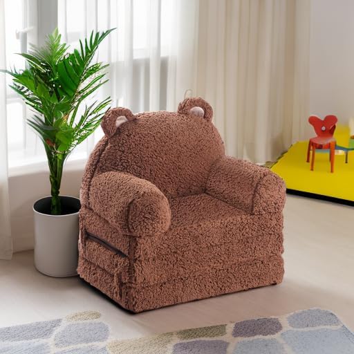 MOMCAYWEX Kids Sofa, Sherpa Couch - Image 5
