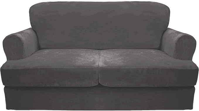 CUCRAF Cushion Sofa Cover 3 Piece Slipcovers, Soft Thick Velvet Couch Cover by CUCRAF