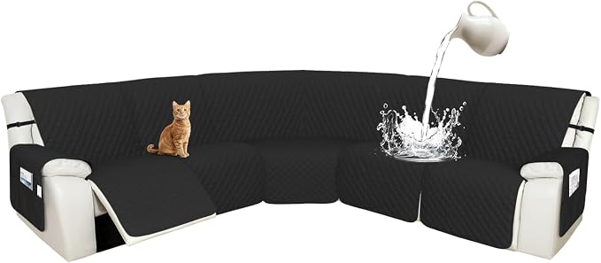 Arfntevss Recliner Sectional Couch Covers 1OO% Waterproof L Shape Sofa Cover by Arfntevss