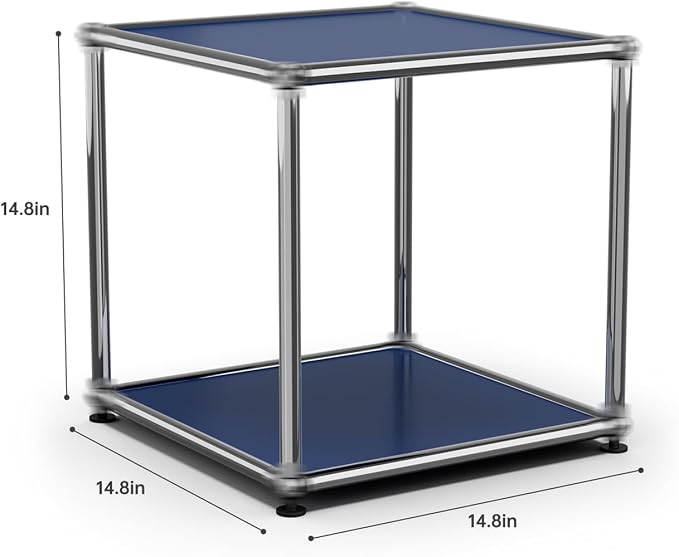 Nightstand Modern Storage Cabinet Blue A Versatile Free-Standing Organizer - Image 3
