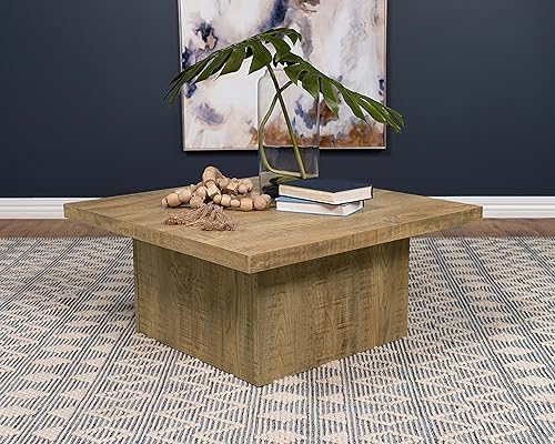 Coaster Home Furnishings Zetta Square Cocktail Living Room Coffee Table - Image 2