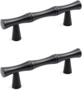 2PCS Bamboo Zinc Alloy Cabinet Handles, 2.5 Inch Hole Distance by Tighall