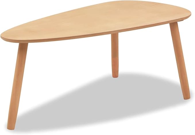 Gecheer Scandinavian Style Solid Pine Wood Coffee Tables - Image 7