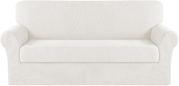 Turquoize Stretch Sofa Slipcover 2 Pieces Sofa Cover Couch Cover by Turquoize