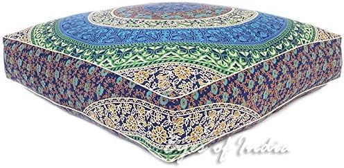 Mandala Floor Pillow Cover Meditation Cushion Seating Throw Hippie Round - Image 3