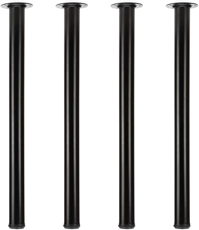 QLLY 28 inch Adjustable Metal Desk Legs, Heavy Duty Furniture Table Legs by QLLY