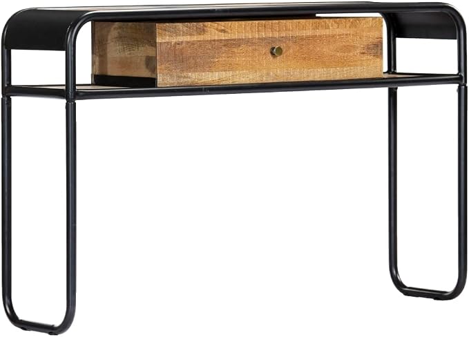 Solid Mango Wood Console Table for Living Room, Entry - Image 9