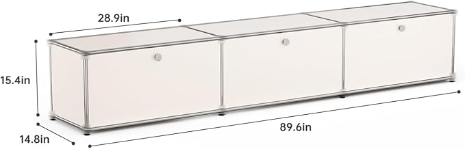 Modern Storage Cabinet Sideboard Versatile Free-Standing Organizer Cabinets - Image 3