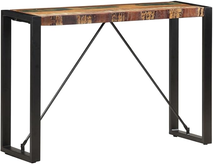 Console Table 43.3"x13.8"x29.9" Solid Reclaimed Wood, End Tables, Accent Tables - Image 6