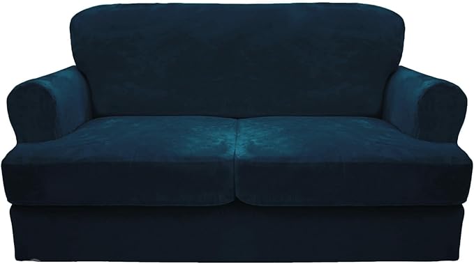 CUCRAF Cushion Sofa Cover 3 Piece Slipcovers, Soft Thick Velvet Couch Cover by CUCRAF