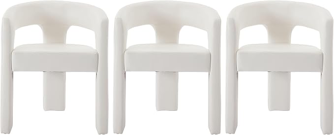 VESCASA Faux Leather Barrel Dining Chair - Image 9