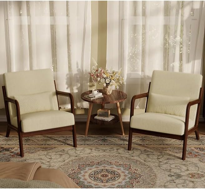 Garvee Mid-Century Accent Chair Set of 2, Cozy Reading Chair, Modern Lounge by Garvee