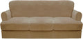 CUCRAF Cushion Sofa Cover 4 Piece Slipcovers, Soft Thick Velvet Couch Cover by CUCRAF