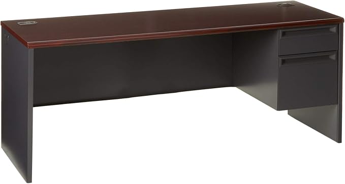 HON 38856RNS 38000 72 by 24 by 29-1/2-Inch Single Right Pedestal Credenza by HON