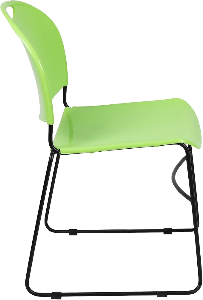 Flash Furniture HERCULES Series 880 lb. Capacity Green Ultra-Compact Stack Chair - Image 8