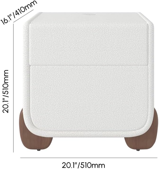 homary Smart Boucle Nightstand - Image 2